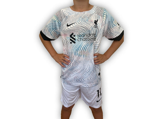 2022/23 Liverpool Away Replica Kids Soccer Kit - #11 - Mohammed Salah