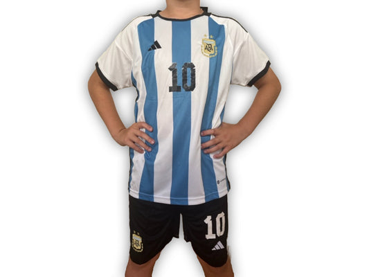 2022 Argentina A Home World Cup Replica Soccer Kit - #10 - Lionel Messi