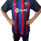 2022/23 Barcelona Home Replica Kids Soccer Kit - #9 - Robert Lewandowski