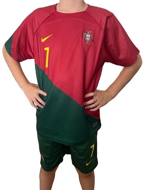 2022 Portugal Home World Cup Replica Soccer Kit - #7 - Christiano Ronaldo