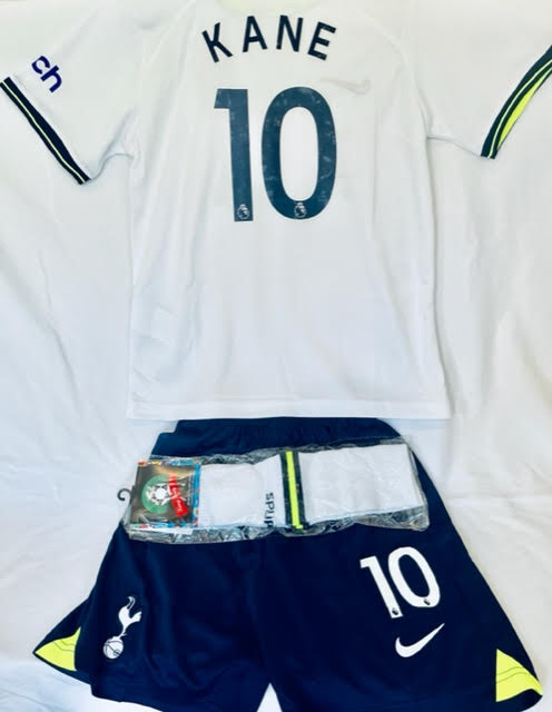 2022/23 Tottenham Home Replica Kids Soccer Kit - #10 - Harry Kane