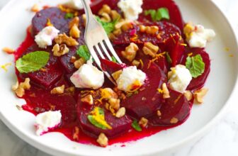 Roasted Beet Salad Recipe with Goat Cheese
